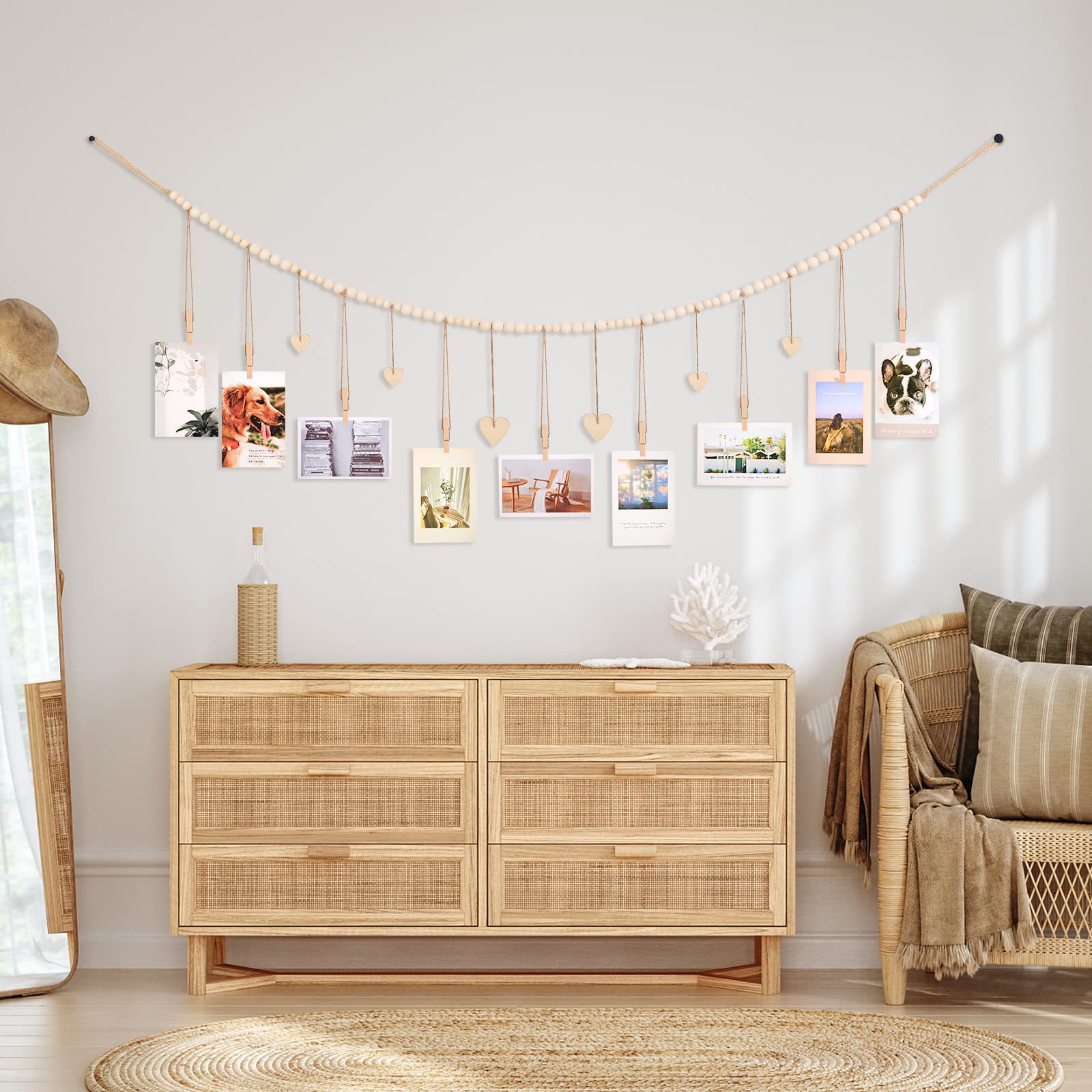 กรอบรูปแขวนผนังตกแต่งสไตล์โบโฮ - Engraved Wood Frame บทวิจารณ์และราคา