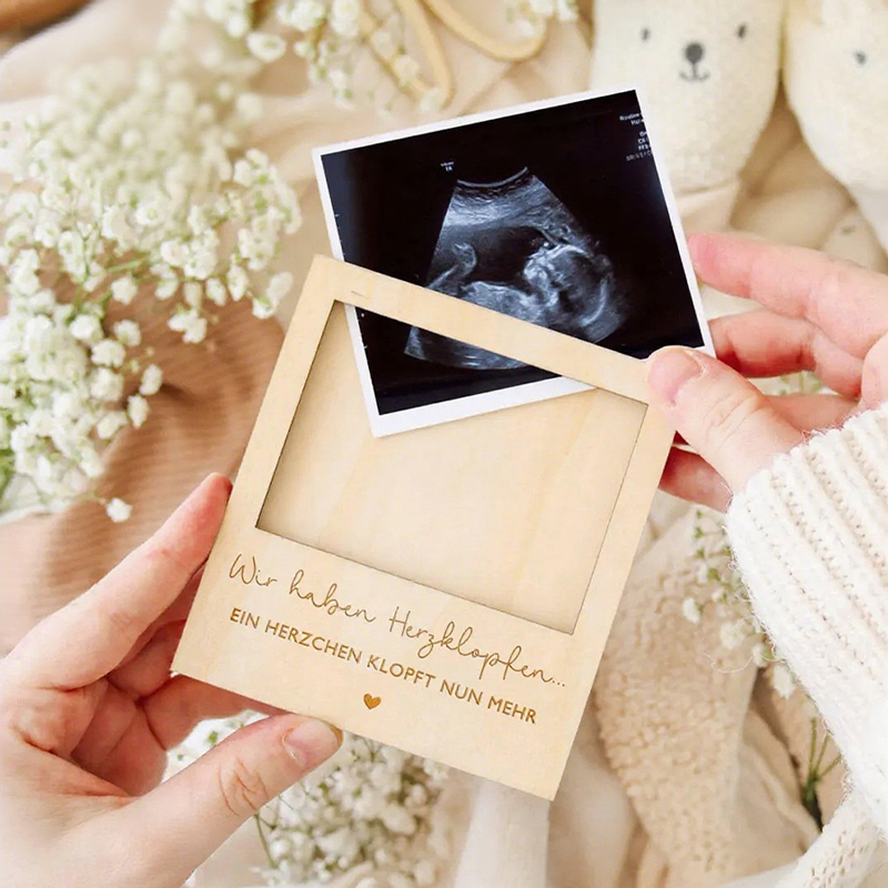 กรอบรูปไม้สำหรับประกาศตั้งครรภ - Engraved Wood Frame บทวิจารณ์และราคา