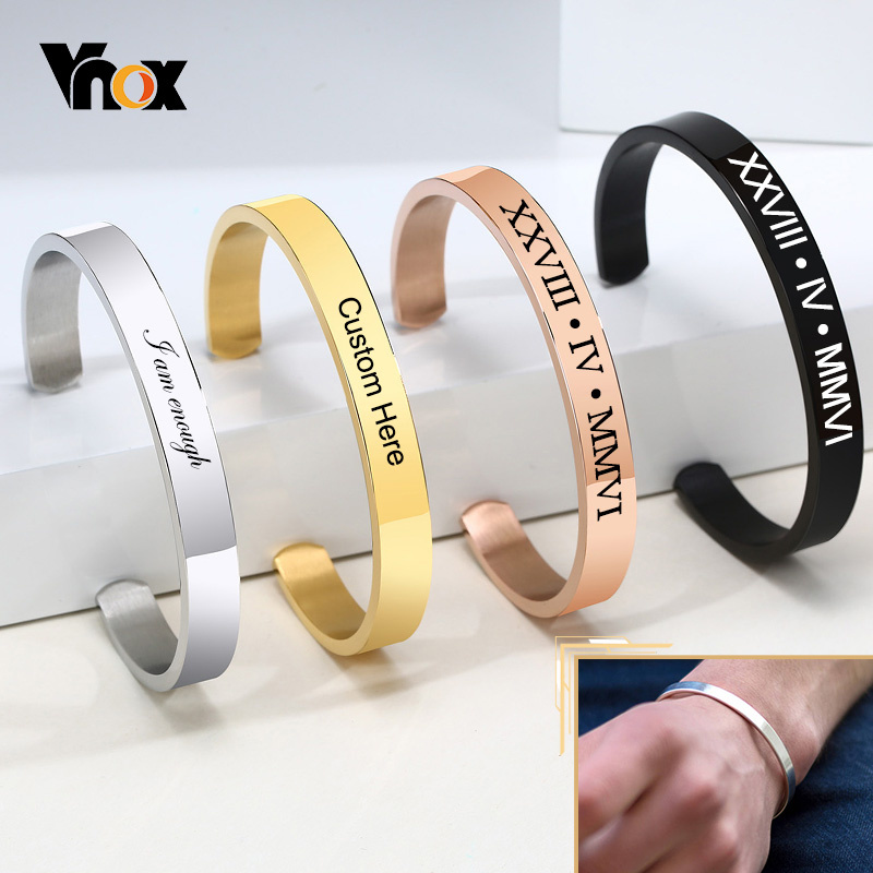 Vnox กำไลข้อมือสเตนเลสมันวาวสำ - Coordinates Bracelet บทวิจารณ์และราคา