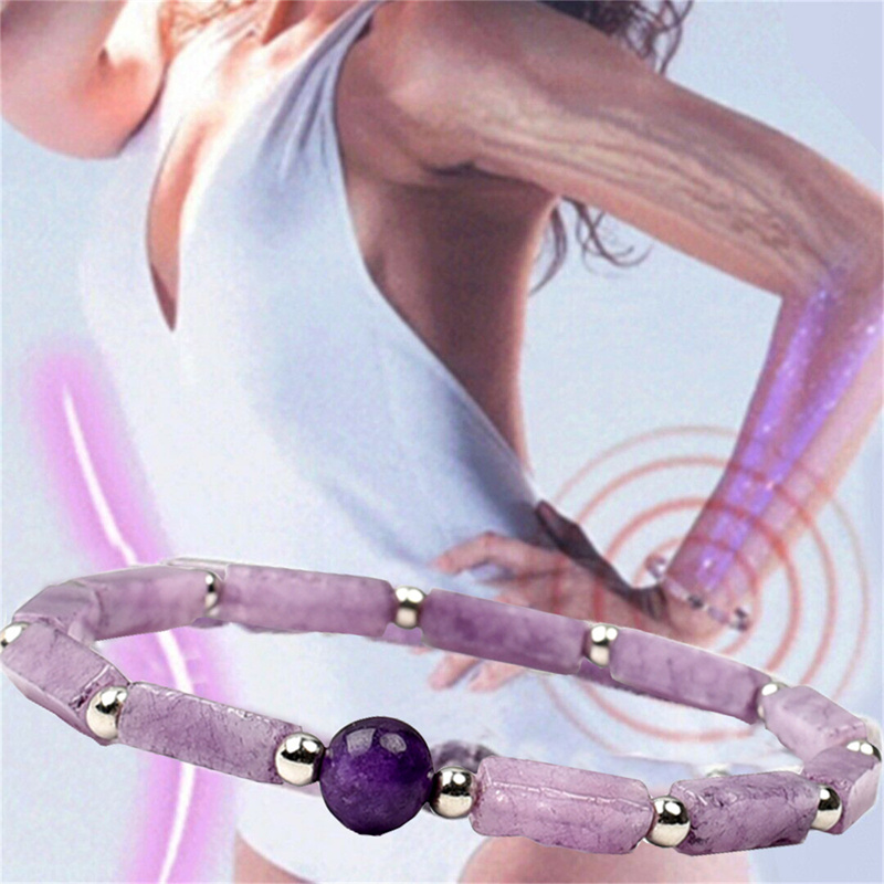 1ชิ้นสร้อยข้อมืออเมทิสต์ทำให้ร - Coordinates Bracelet บทวิจารณ์และราคา