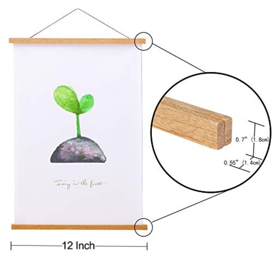 กรอบแม่เหล็กแขวนโปสเตอร์ ขนาด  - Engraved Wood Frame บทวิจารณ์และราคา